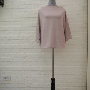Pinkish Beige Boat neckline top